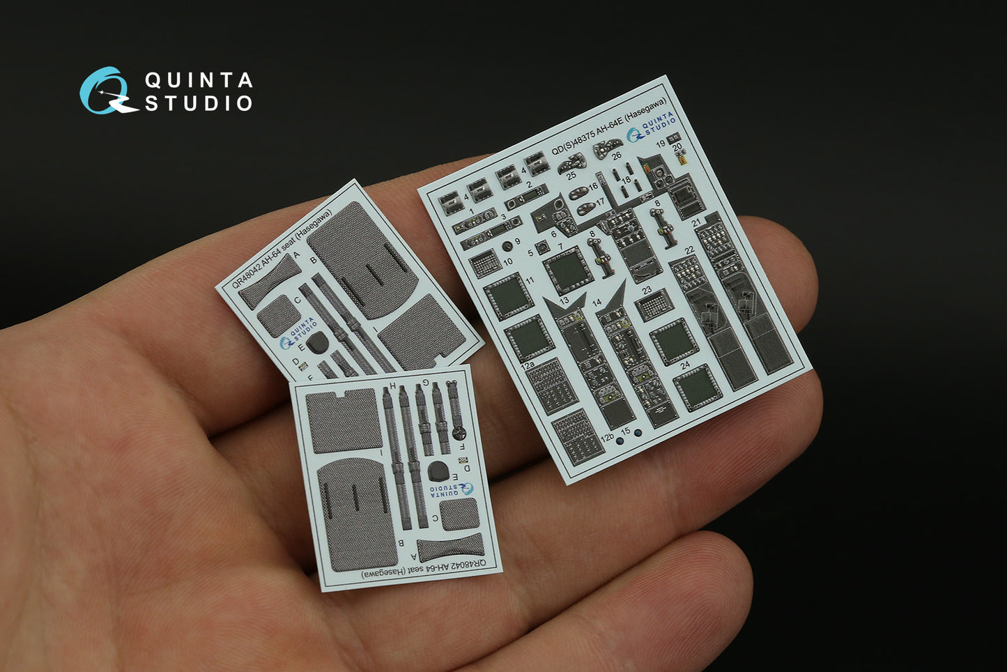 Quinta Studio QD48375 1:48 AH-64E Apache 3D Interior Decal