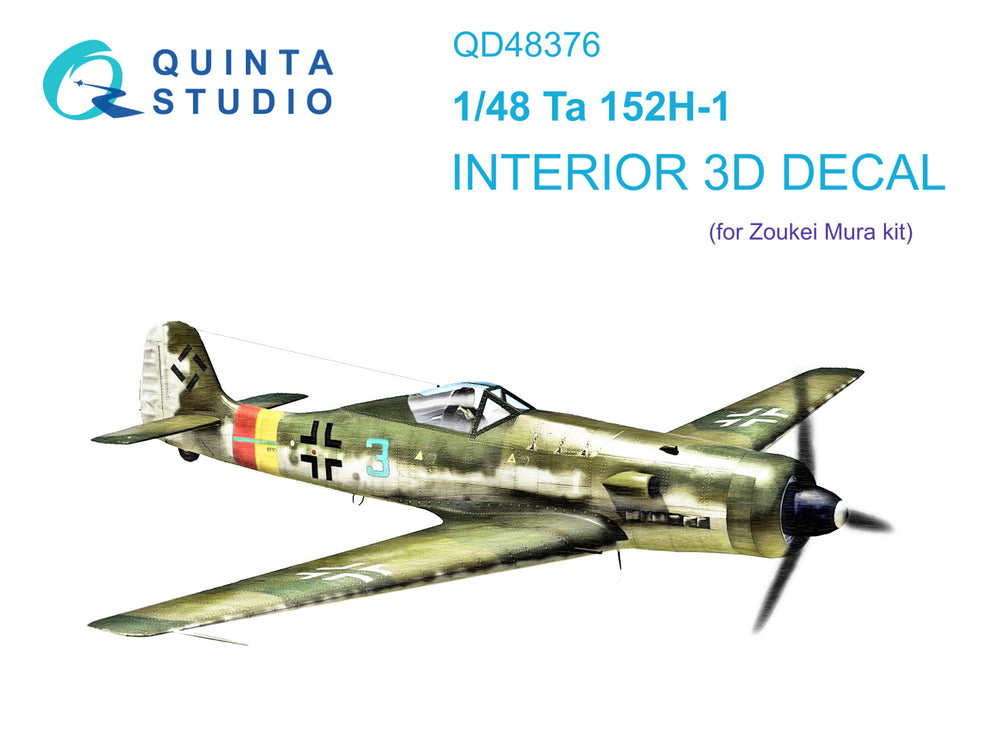 Quinta Studio QD48376 1:48 Ta-152H 3D Interior Decal