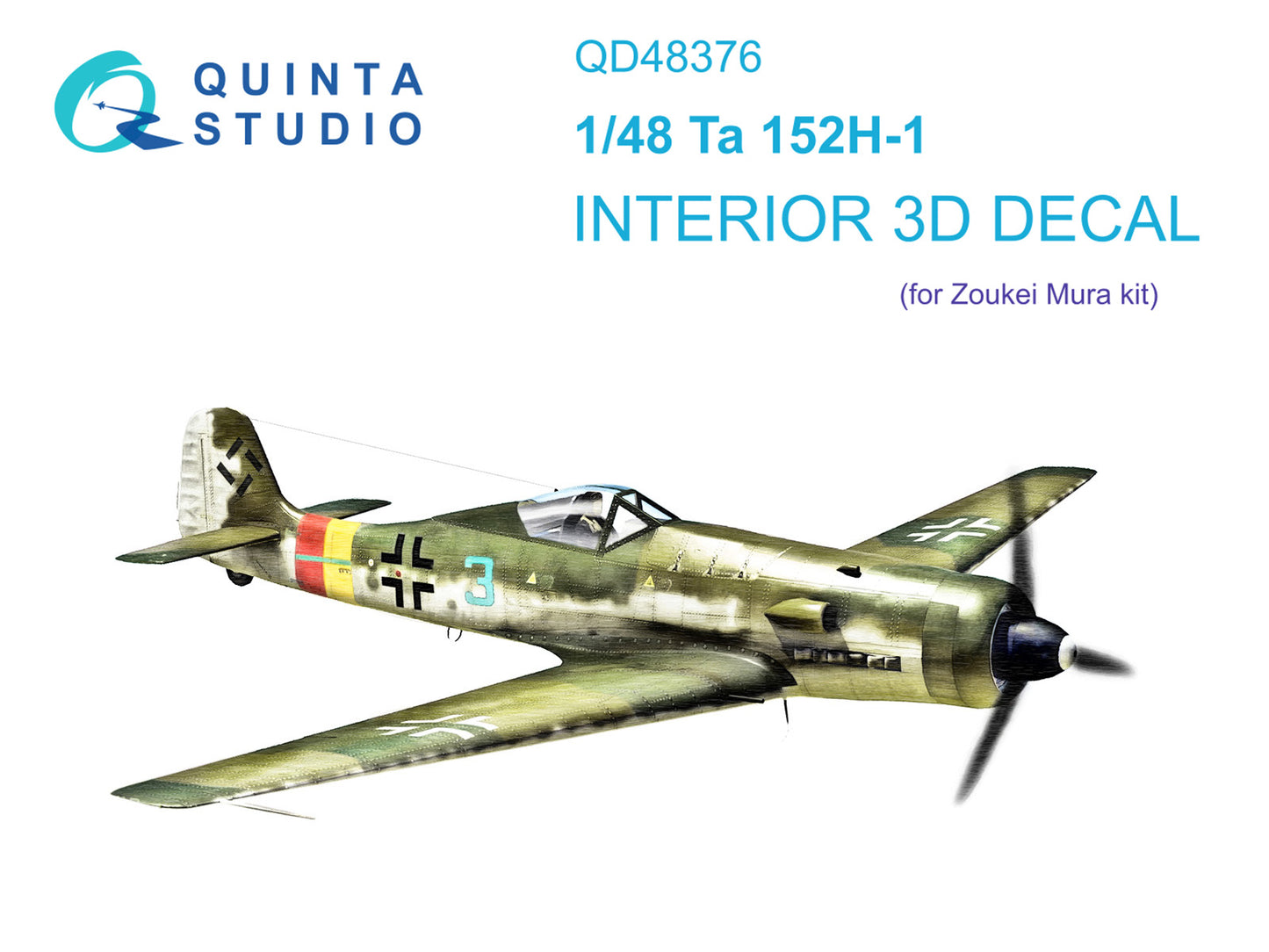 Quinta Studio QD48376 1:48 Ta-152H 3D Interior Decal