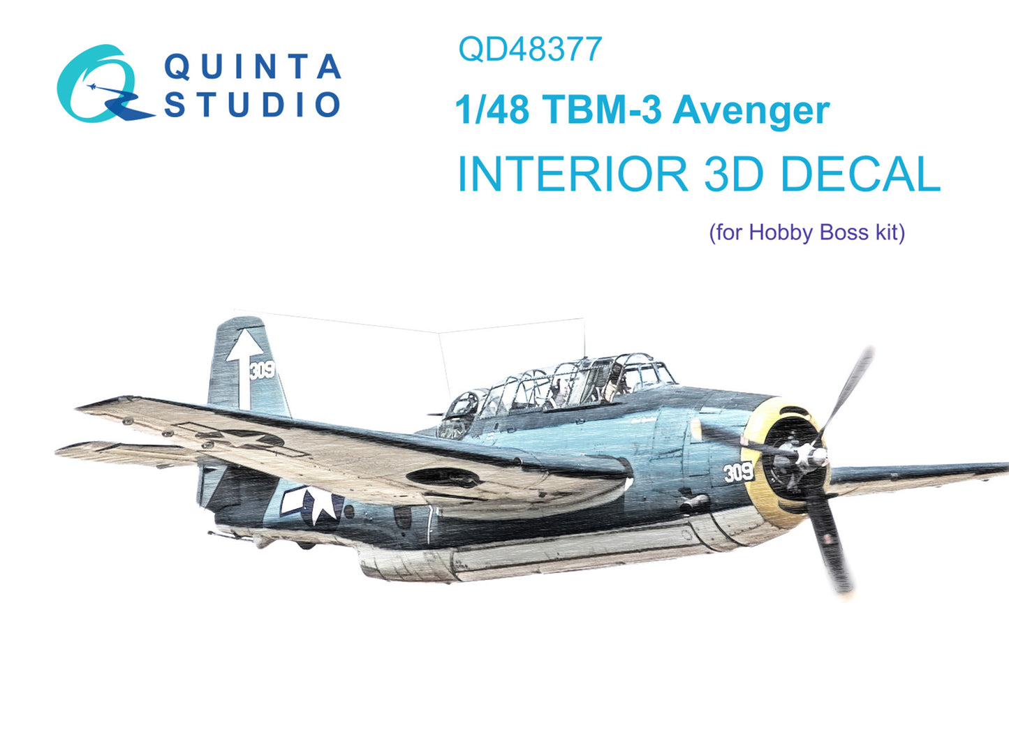 Quinta Studio QD48377 1:48 Grumman TBM-3 Avenger