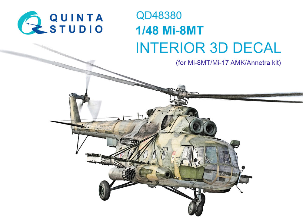 Quinta Studio QD48380 1:48 Mil Mi-8MT 3D-Printed Interior Decals