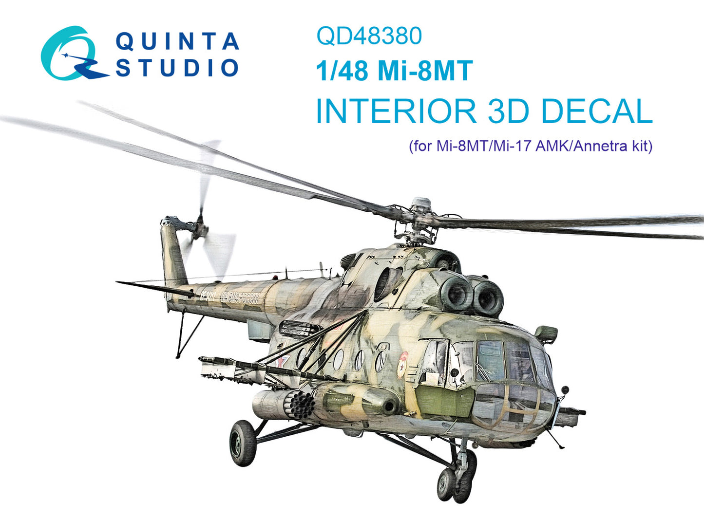 Quinta Studio QD48380 1:48 Mil Mi-8MT 3D-Printed Interior Decals