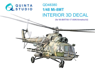 Quinta Studio QD48380 1:48 Mil Mi-8MT 3D-Printed Interior Decals