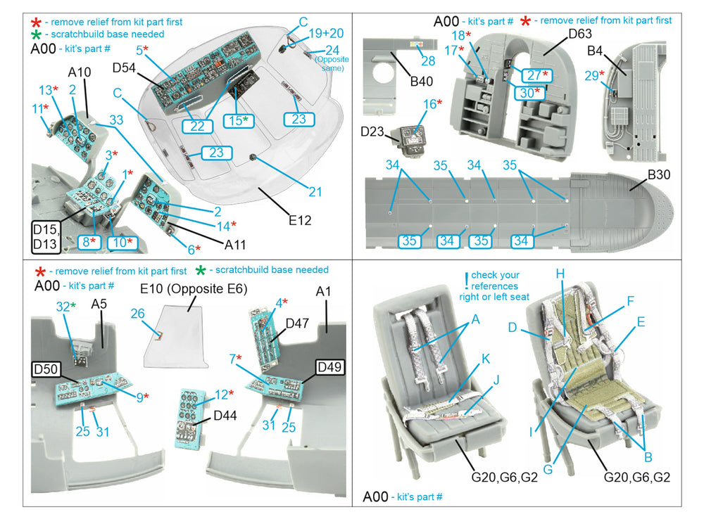 Quinta Studio QD48380 1:48 Mil Mi-8MT 3D-Printed Interior Decals