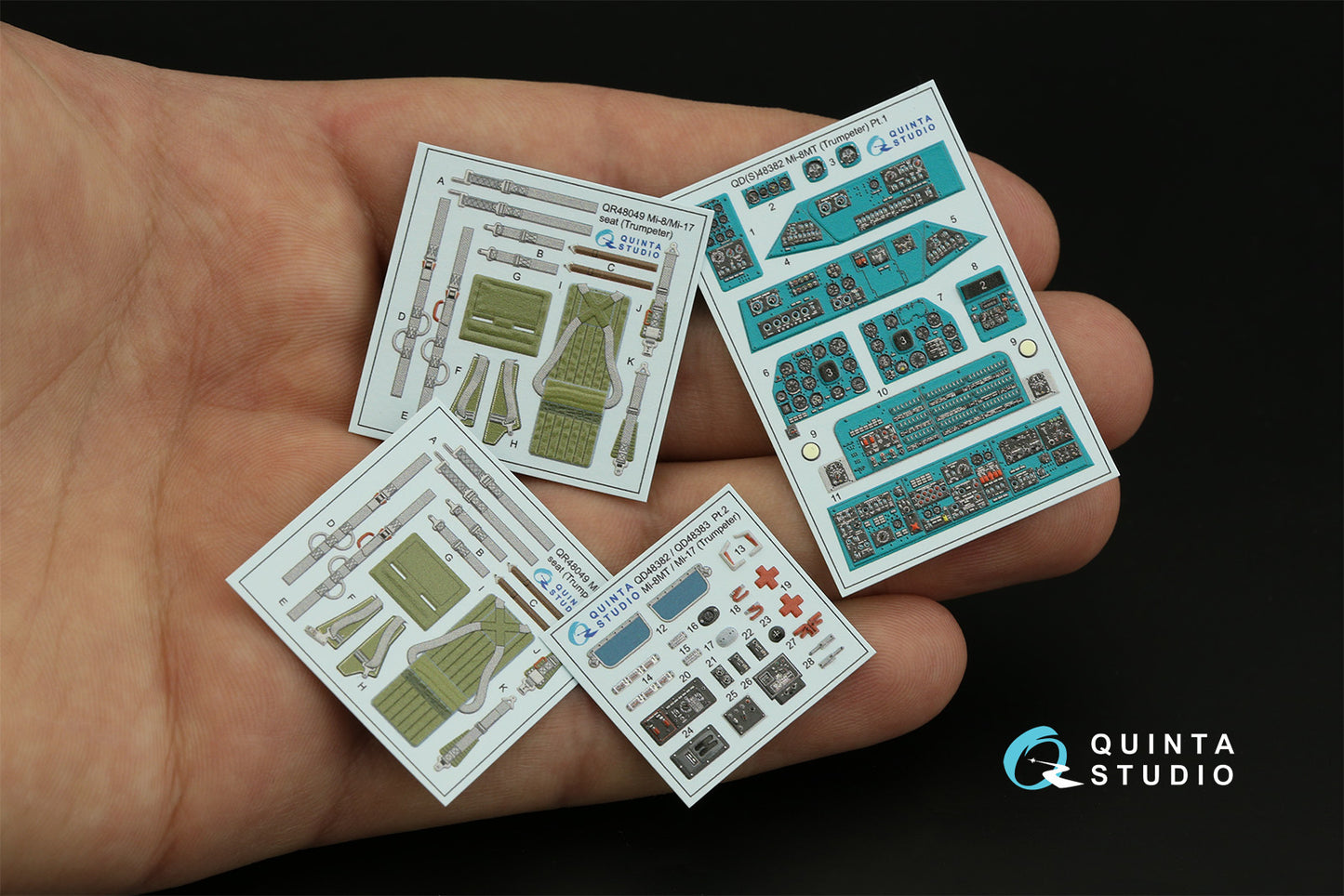 Quinta Studio QD48382 1:48 Mil Mi-8MT 3D-Printed Interior Decals