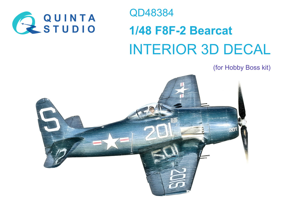 Quinta Studio QD48384 1:48 F8F-2 Bearcat 3D Interior Decal