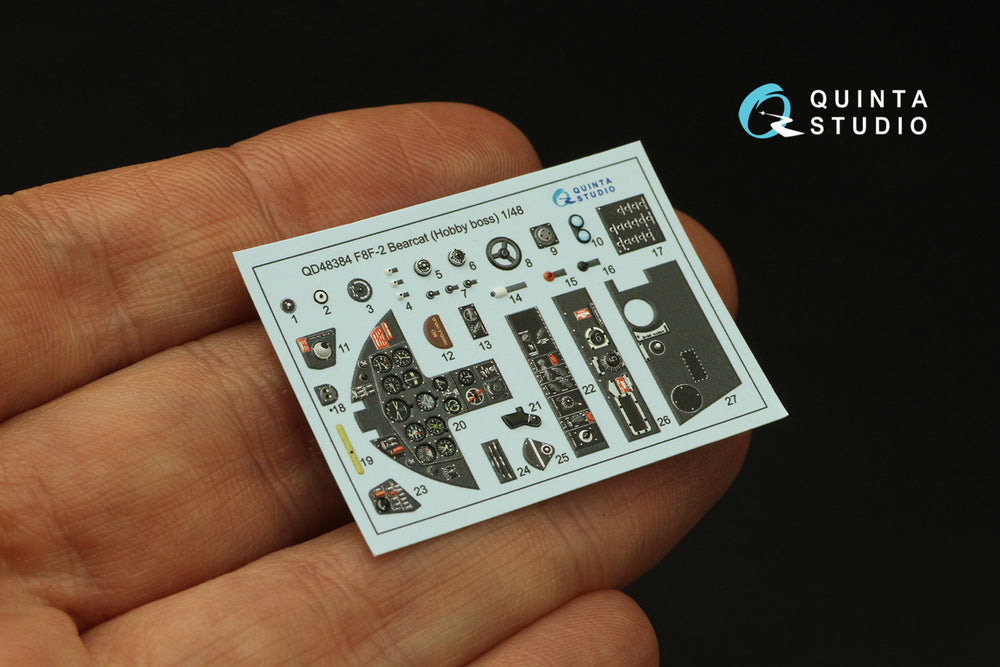 Quinta Studio QD48384 1:48 F8F-2 Bearcat 3D Interior Decal
