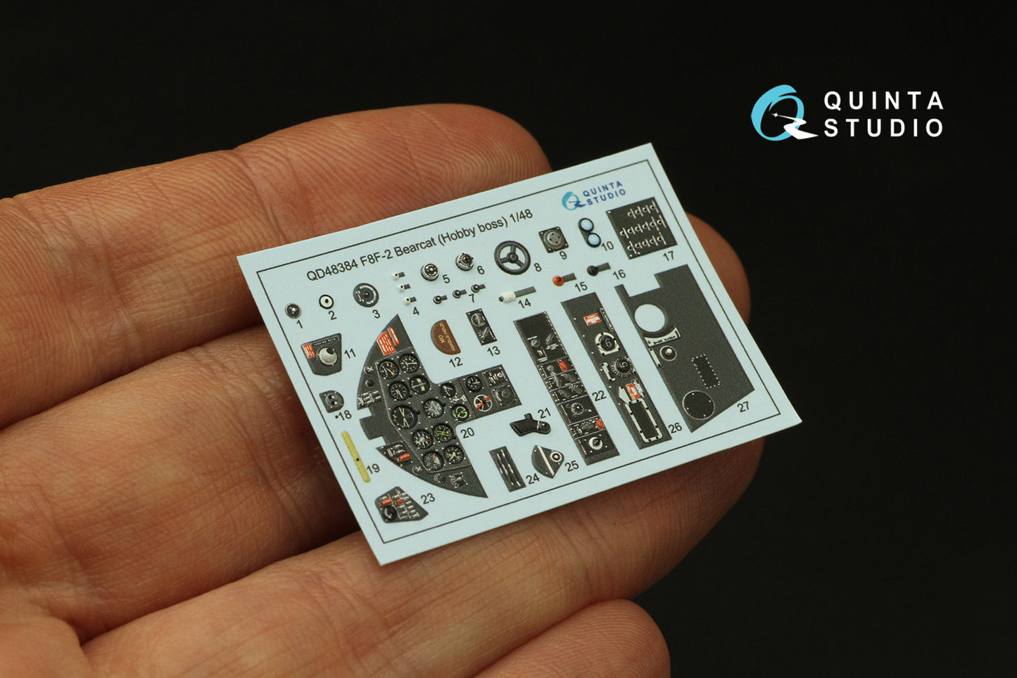 Quinta Studio QD48384 1:48 F8F-2 Bearcat 3D Interior Decal