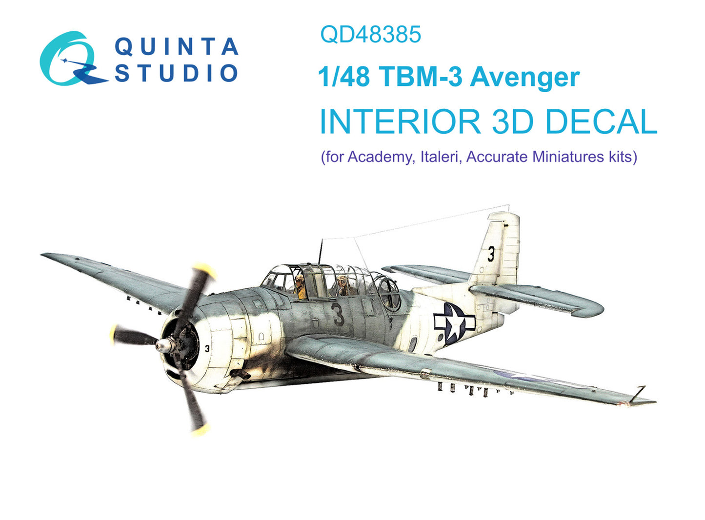 Quinta Studio QD48385 1:48 TBM-3 Avenger 3D Interior Decal