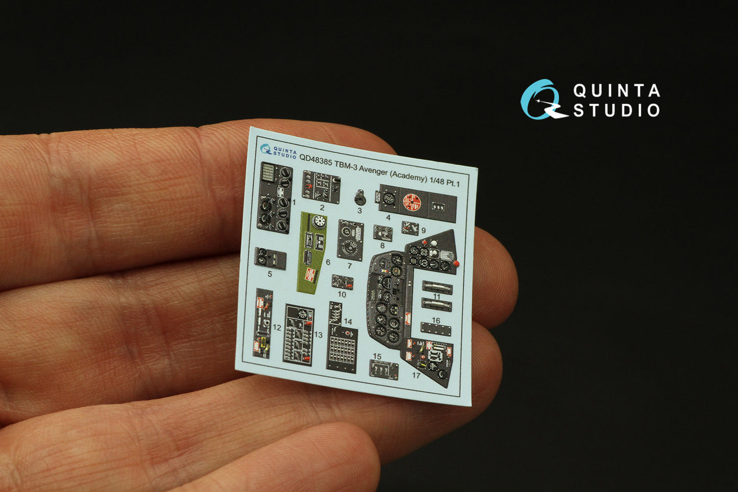 Quinta Studio QD48385 1:48 TBM-3 Avenger 3D Interior Decal