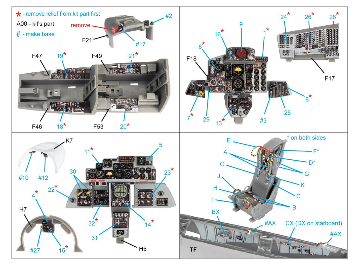Quinta Studio QD48387 1:48 F-4E Phantom Early Slatted 3D Interior
