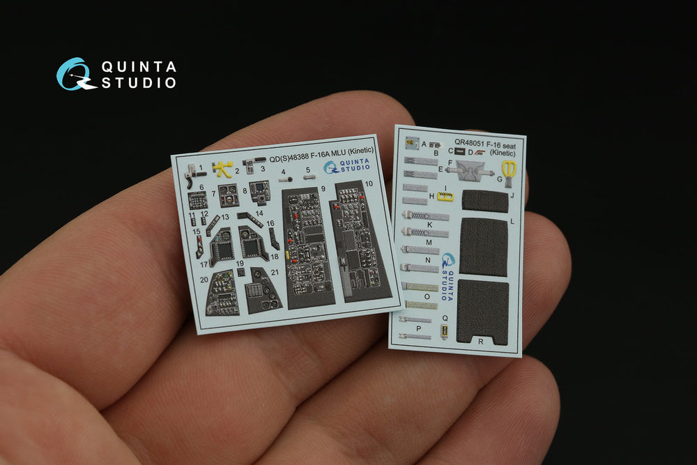 Quinta Studio QD48388 1:48 F-16A MLU 3D Interior Decal