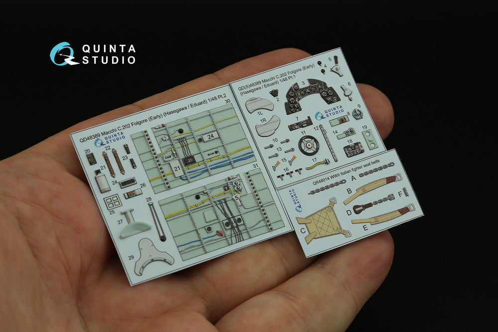 Quinta Studio QD48389 1:48 C.202 Folgore Early 3D Interior Decal