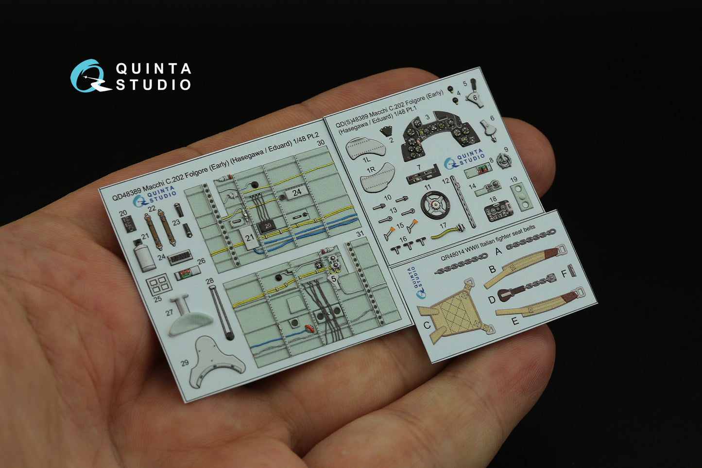Quinta Studio QD48389 1:48 C.202 Folgore Early 3D Interior Decal