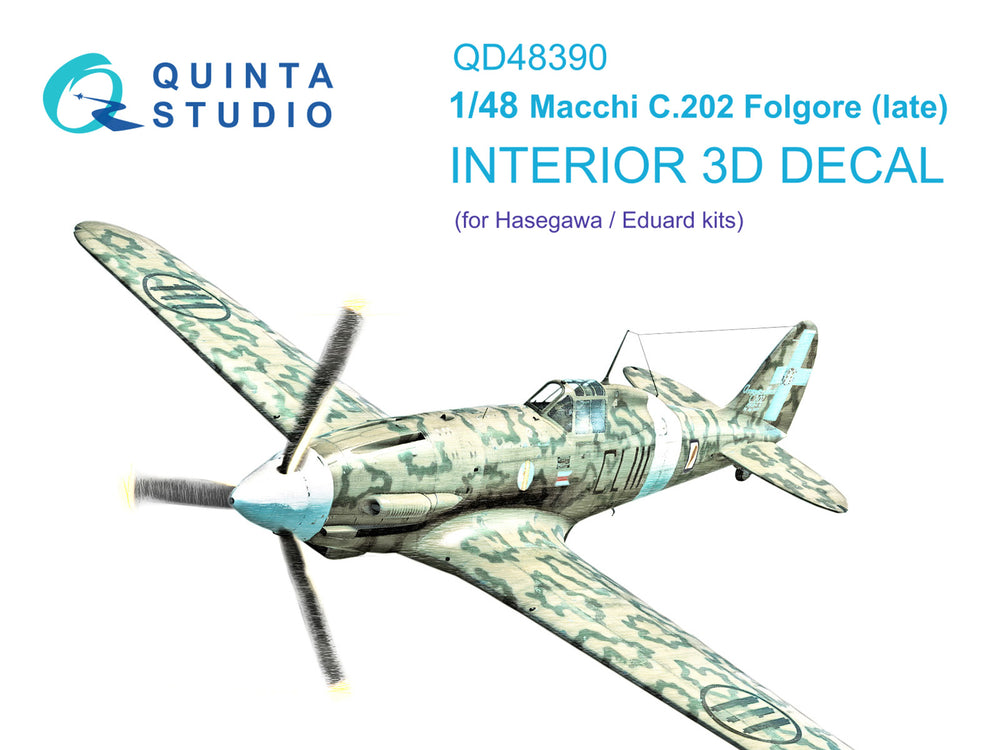 Quinta Studio QD48390 1:48 C.202 Folgore Late 3D Interior Decal