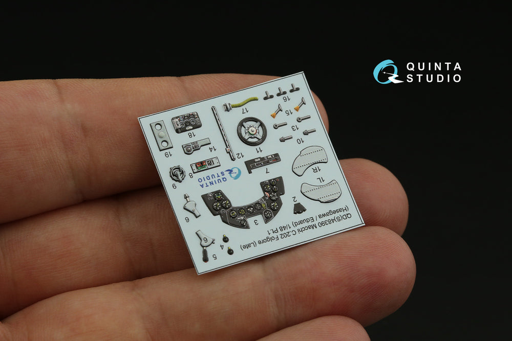 Quinta Studio QD48390 1:48 C.202 Folgore Late 3D Interior Decal