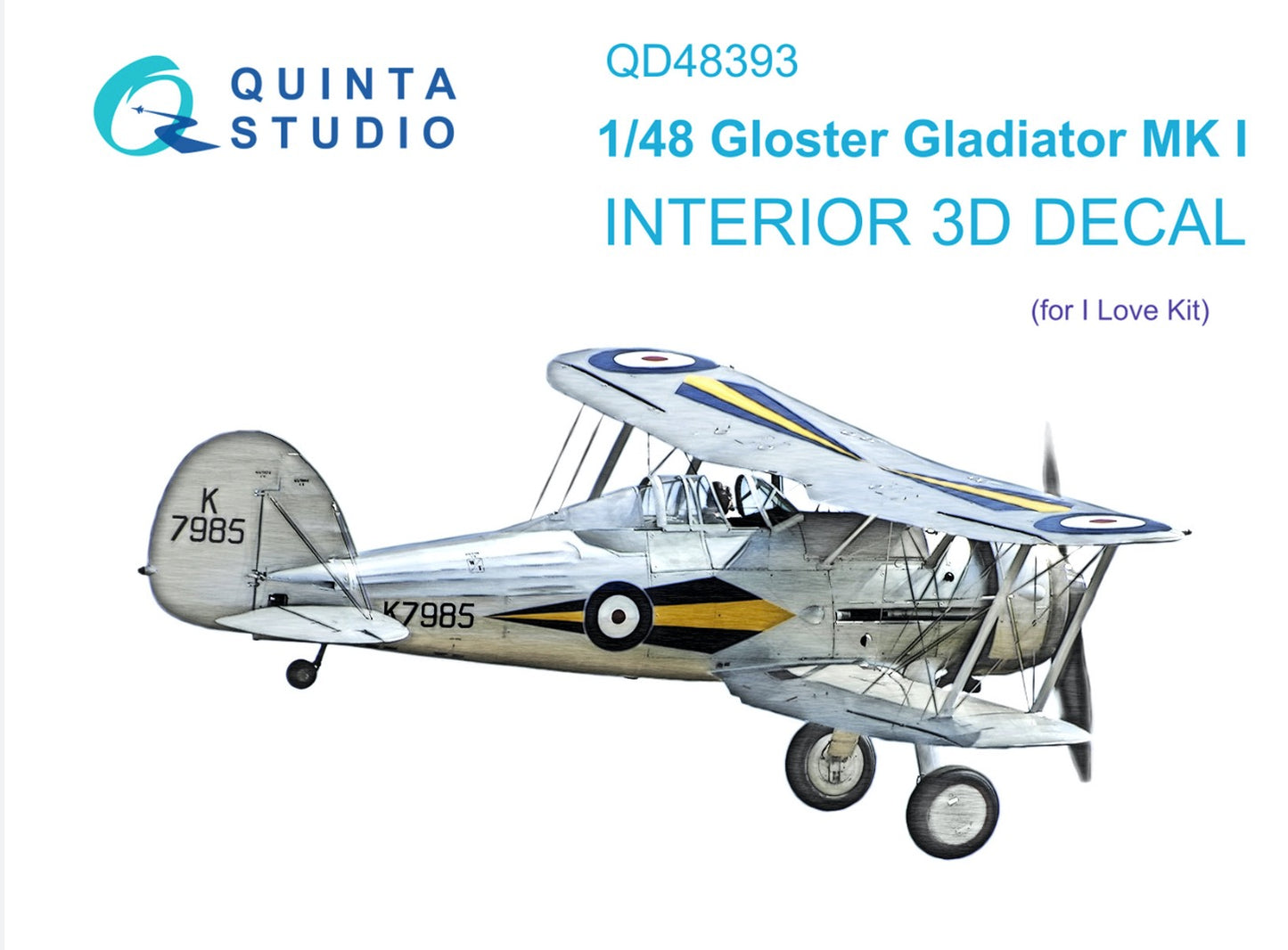 Quinta Studio QD48393 1:48 Gladiator Mk.I 3D Interior Decal