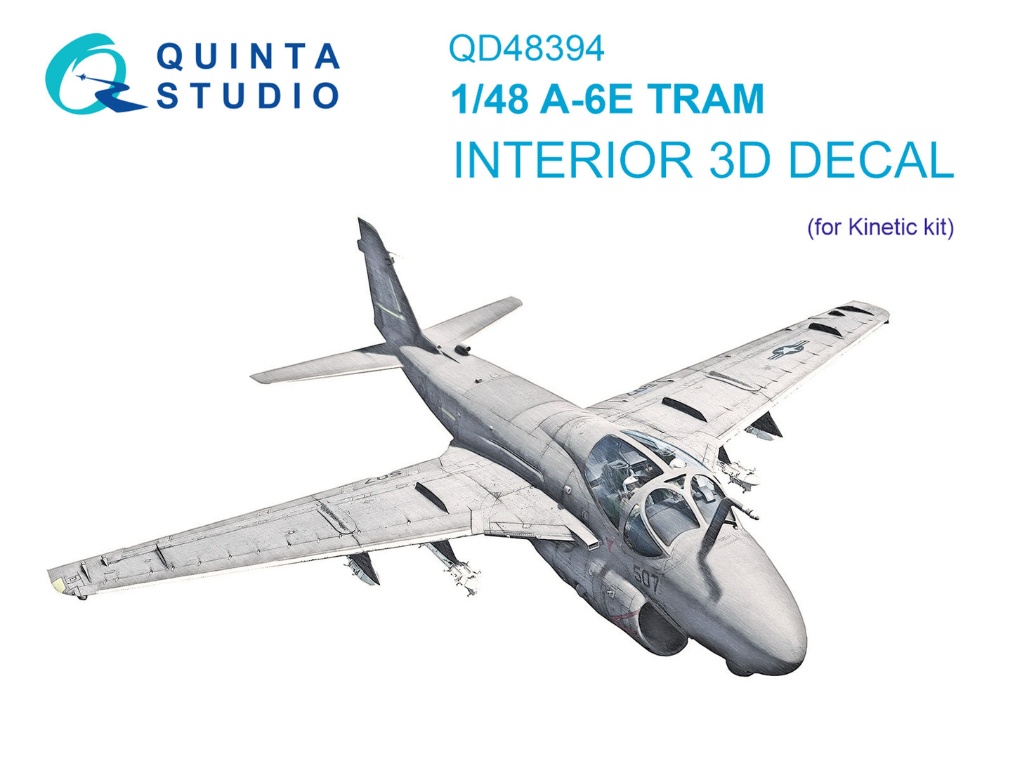 Quinta Studio QD48394 1:48 A-6E TRAM Intruder 3D Interior Decal