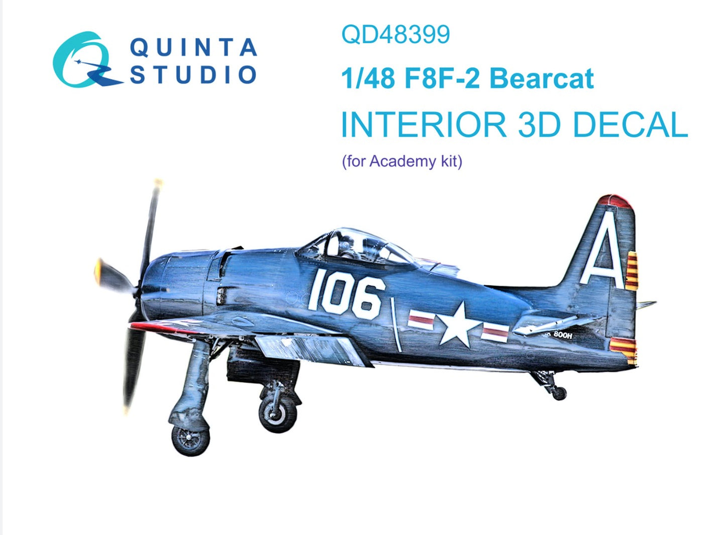 Quinta Studio QD48399 1:48 F8F-2 Bearcat 3D Interior Decal