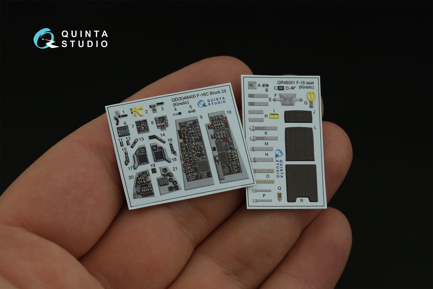 Quinta Studio QD48400 1:48 F-16C Block 25 3D Interior Decal