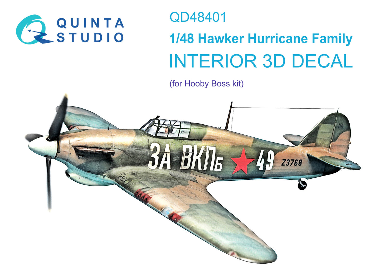 Quinta Studio QD48401 1:48 Hurricane Family 3D Interior Decal