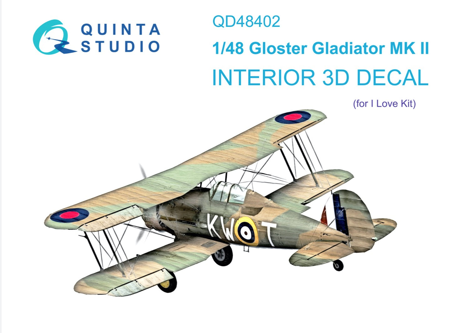 Quinta Studio QD48402 1:48 Gladiator Mk.II 3D Interior Decal