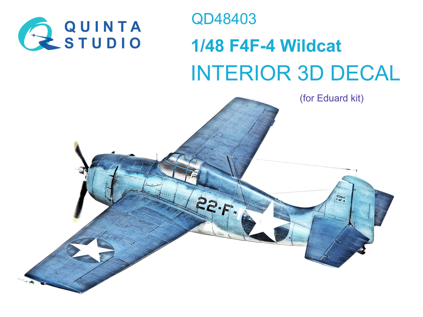 Quinta Studio QD48403 1:48 F4F-4 Wildcat 3D Interior Decal