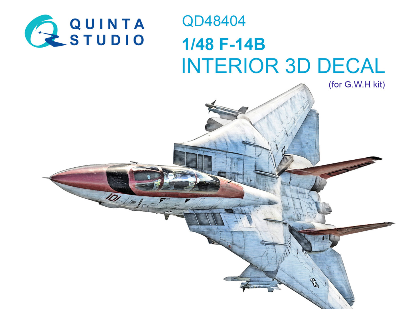 Quinta Studio QD48404 1:48 Grumman F-14B 3D-Printed Interior Decals