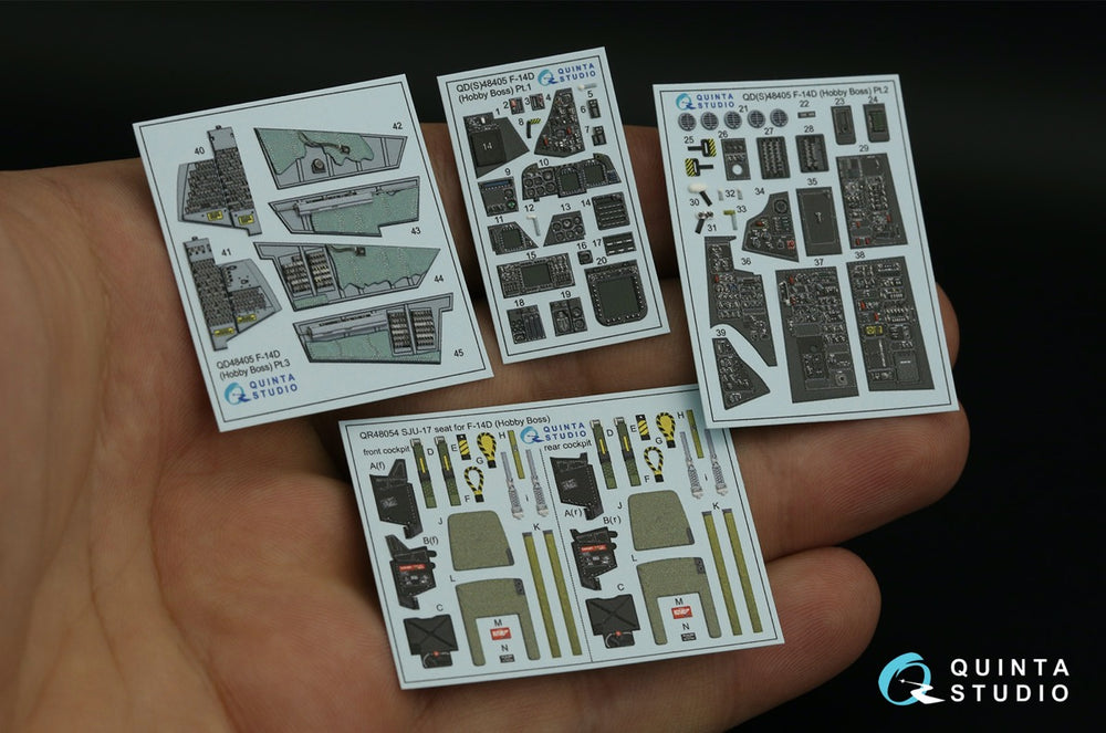 Quinta Studio QD48405 1:48 F-14D Tomcat 3D Interior Decal