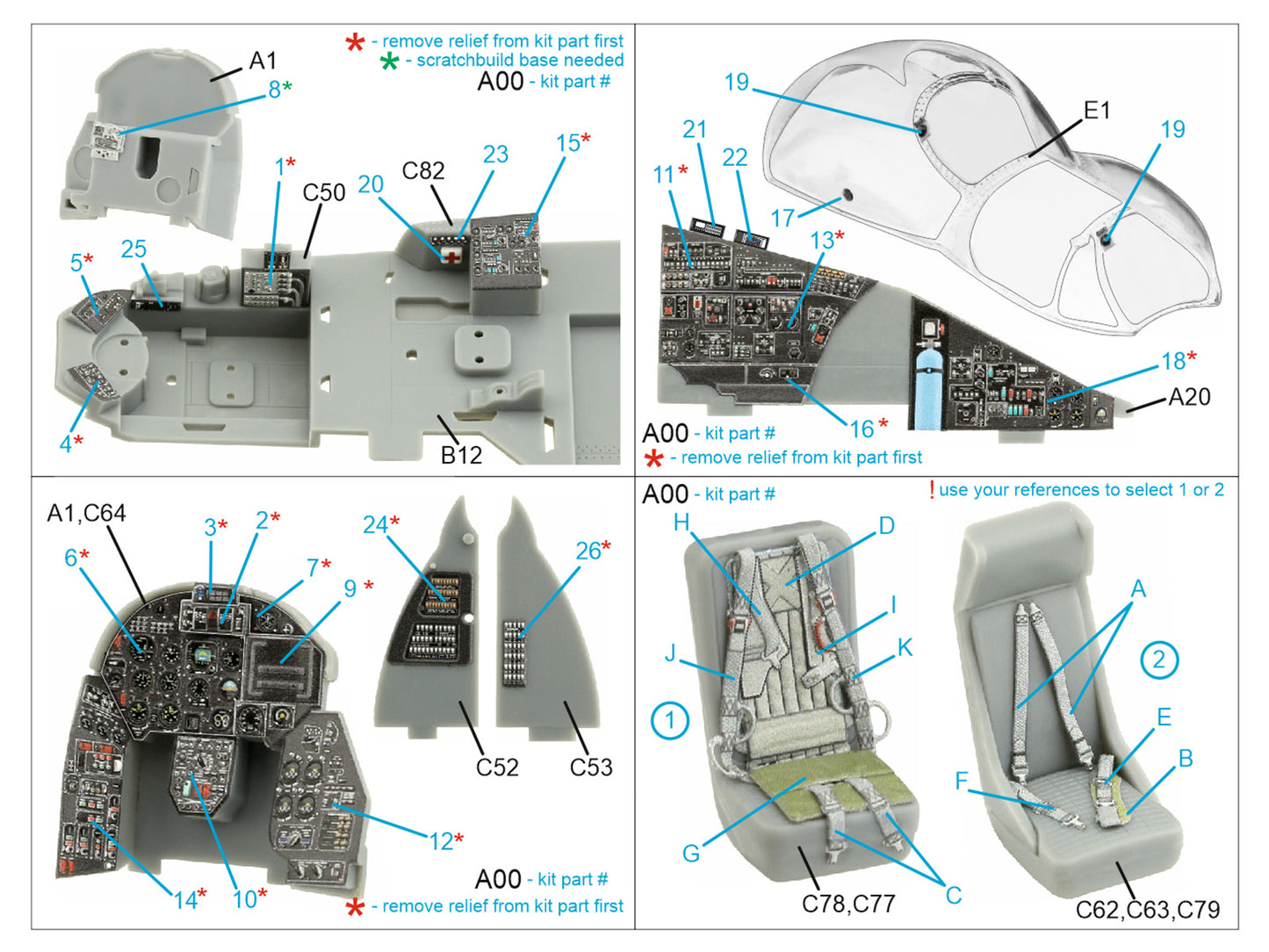 Quinta Studio QD48406 1:48 Mi-24D Hind-D 3D Interior Decal