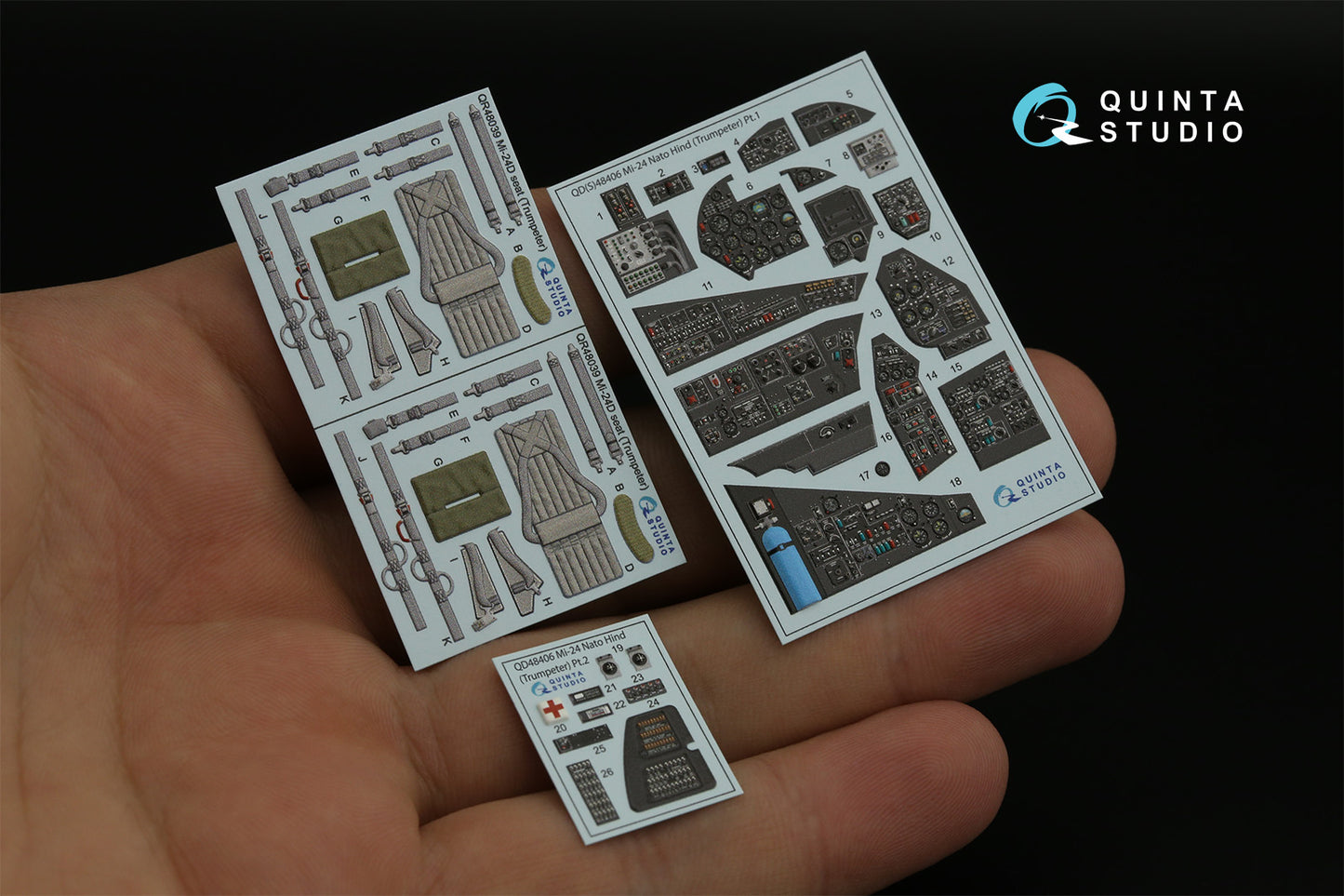 Quinta Studio QD48406 1:48 Mi-24D Hind-D 3D Interior Decal