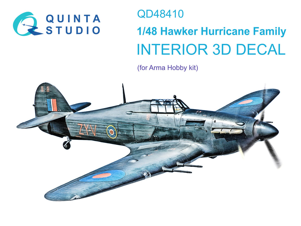 Quinta Studio QD48410 1:48 Hurricane Mk.IIc Family 3D Interior