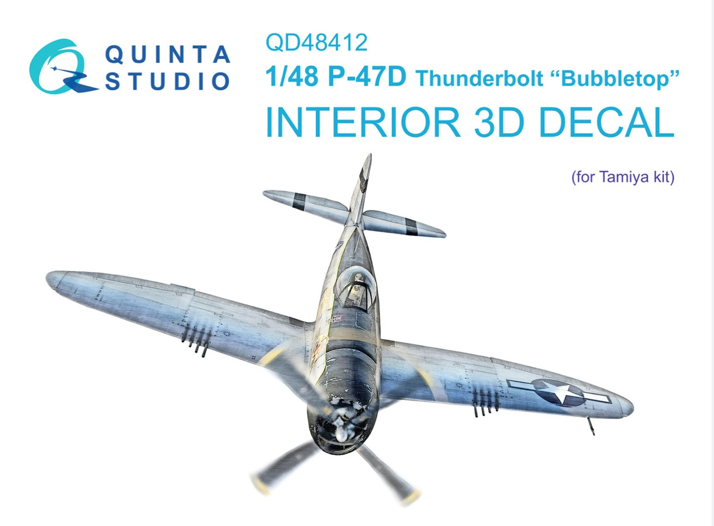 Quinta Studio QD48412 1:48 P-47D Bubbletop 3D Interior Decal