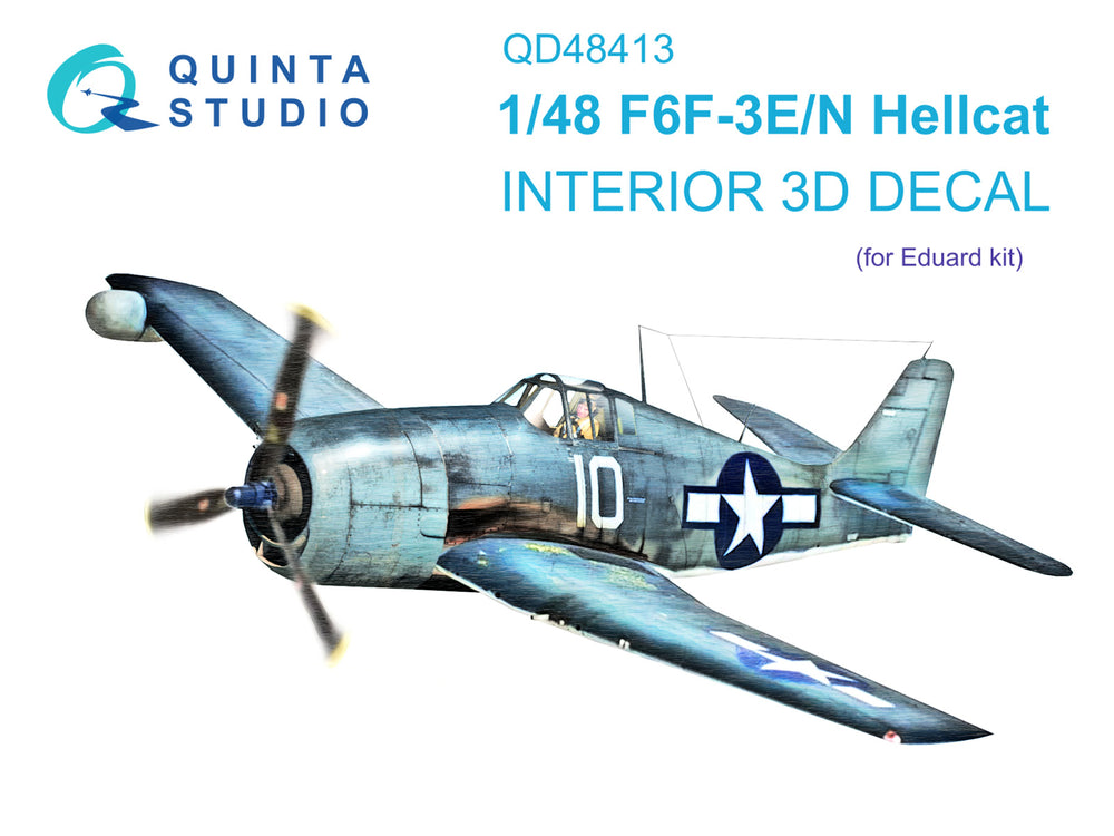 Quinta Studio QD48413 1:48 F6F-3E/N Hellcat 3D Interior Decal