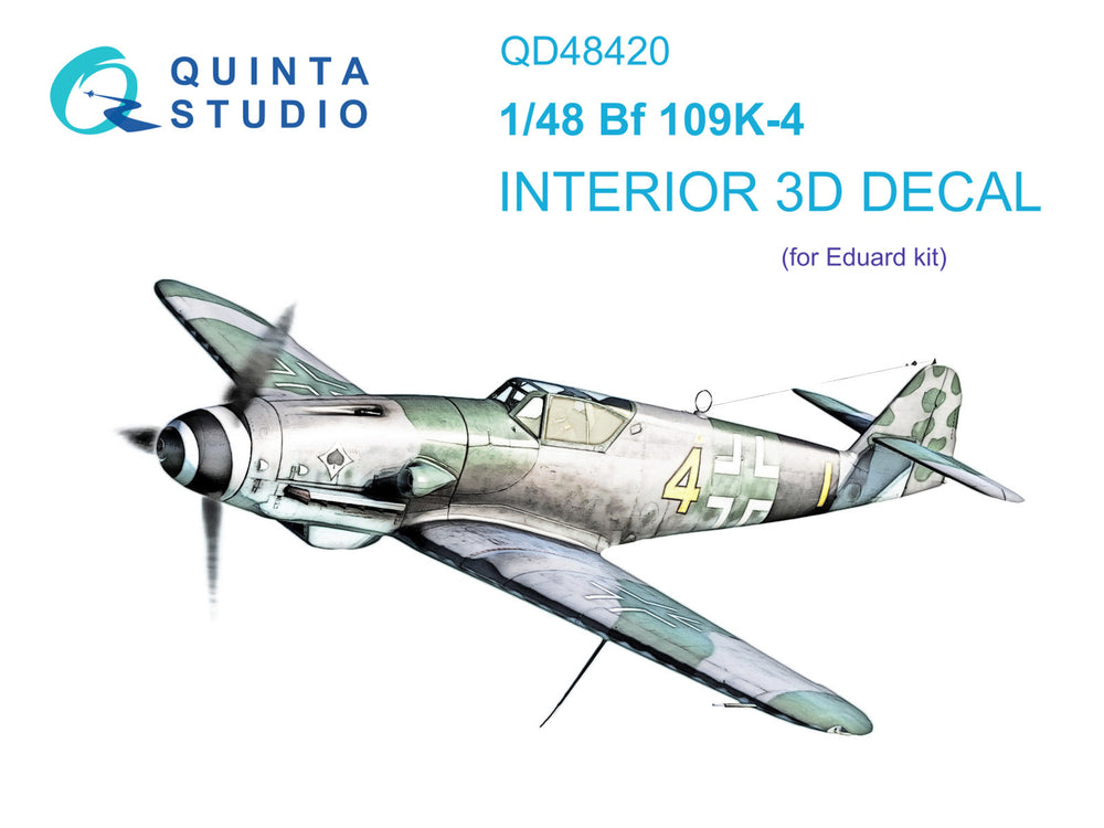 Quinta Studio QD48420 1:48 Bf-109K-4 3D Interior Decal