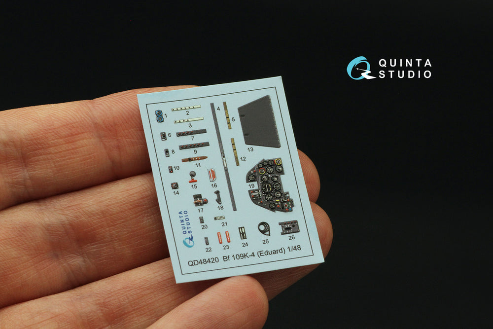 Quinta Studio QD48420 1:48 Bf-109K-4 3D Interior Decal