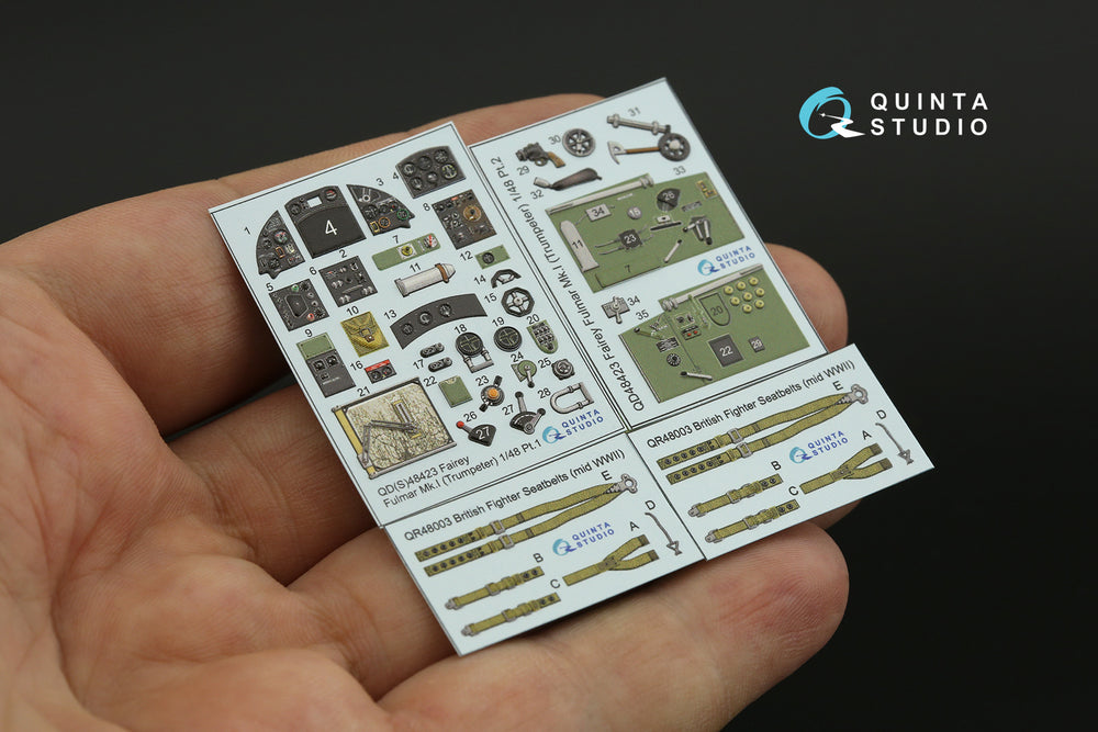 Quinta Studio QD48423 1:48 Fairey Fulmar Mk.I 3D Interior Decal