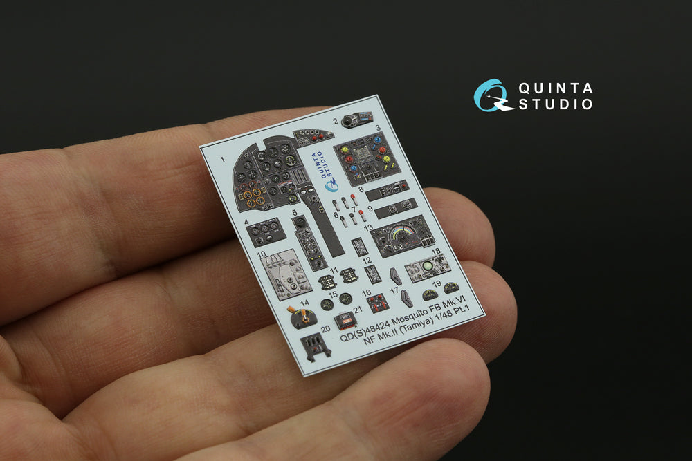 Quinta Studio QD48424 1:48 Mosquito FB Mk.VI/NF Mk.II 3D Interior