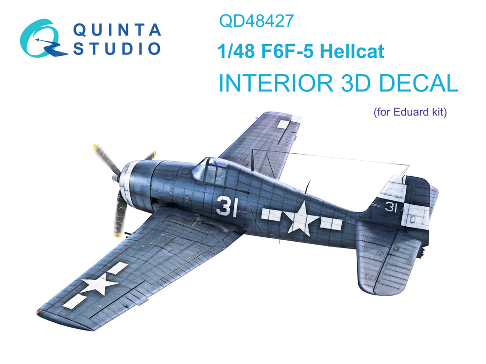 Quinta Studio QD48427 1:48 F6F-5 Hellcat 3D Interior Decal