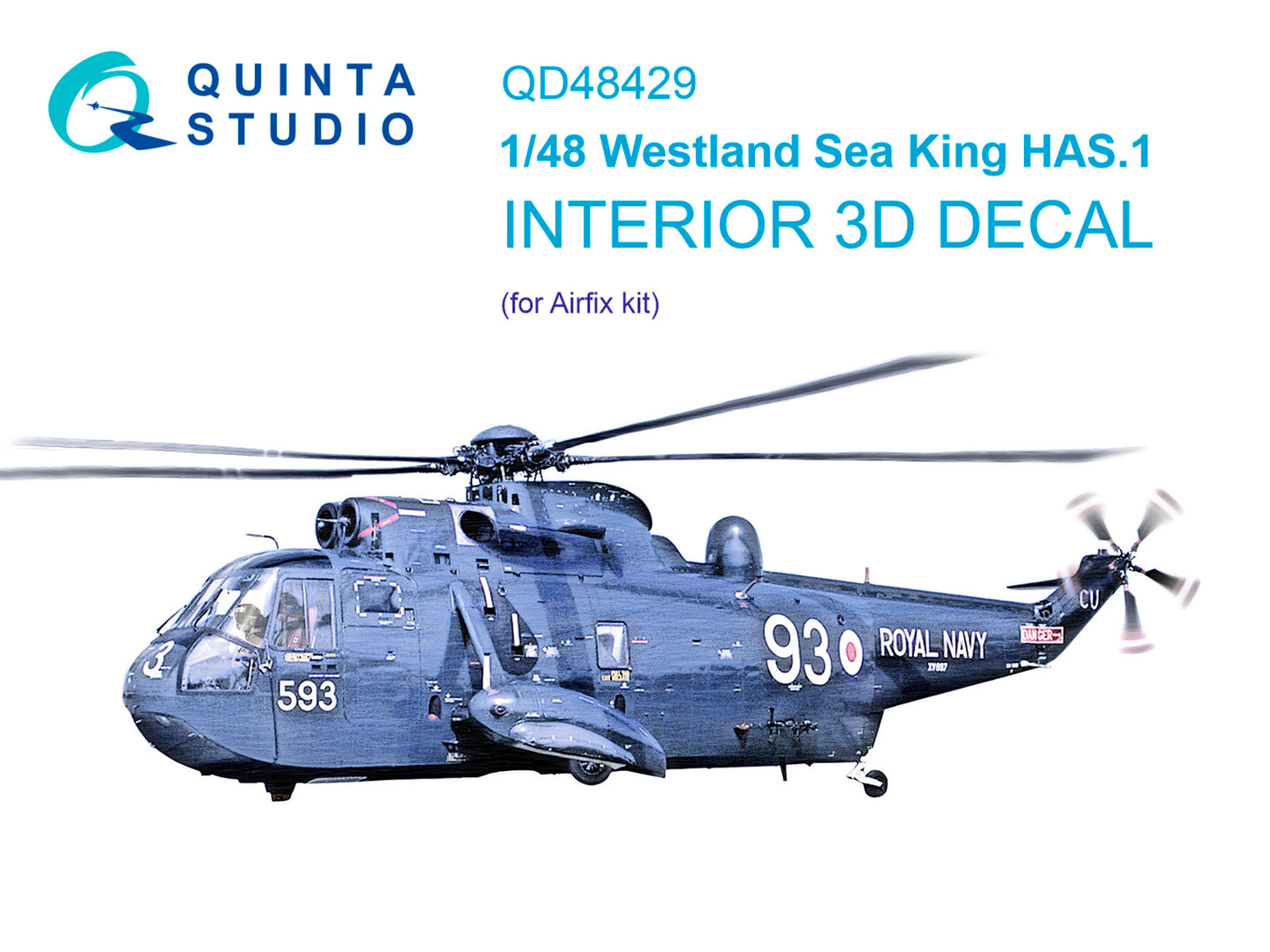 Quinta Studio QD48429 1:48 Sea King HAS.1 3D Interior Decal