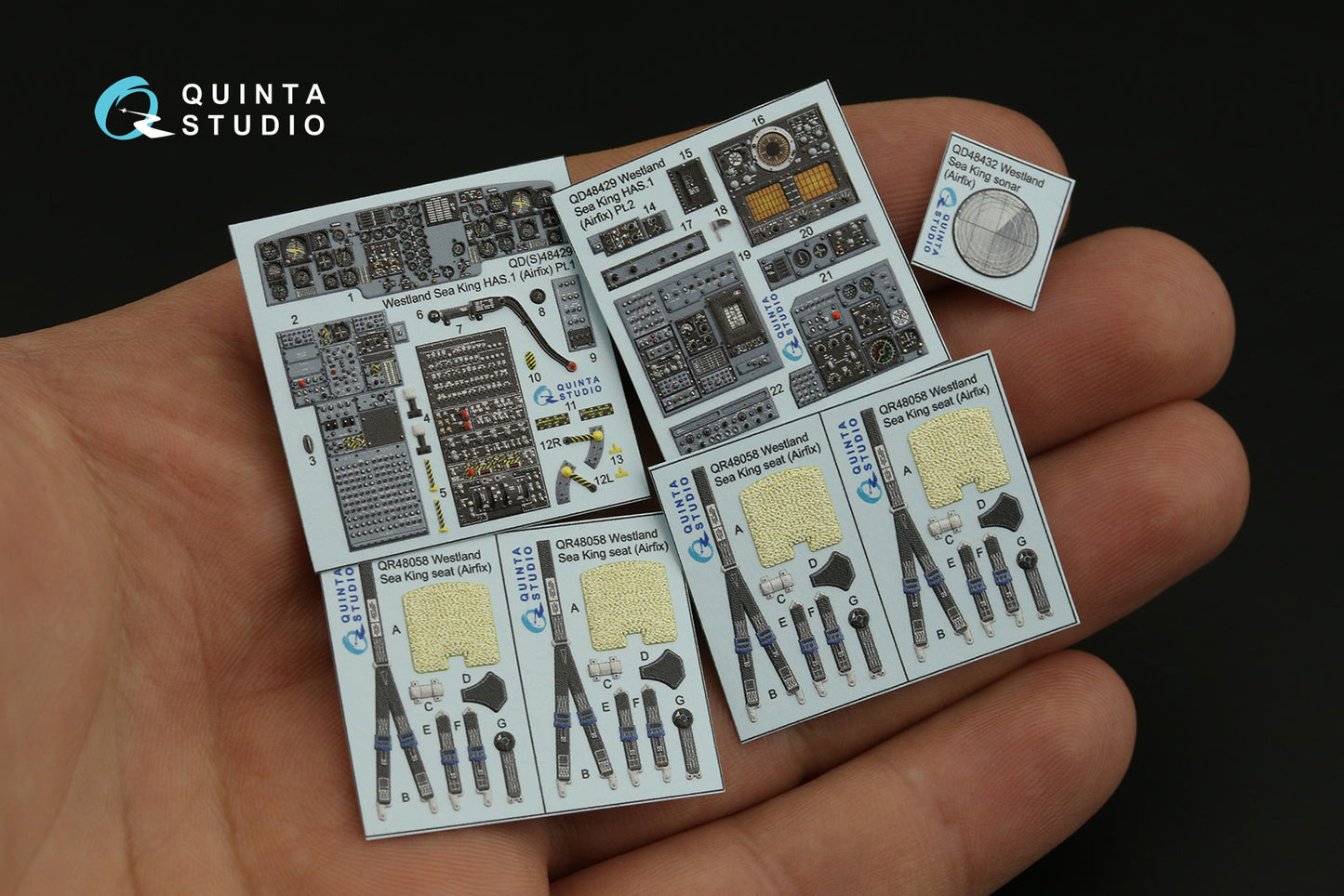 Quinta Studio QD48429 1:48 Sea King HAS.1 3D Interior Decal