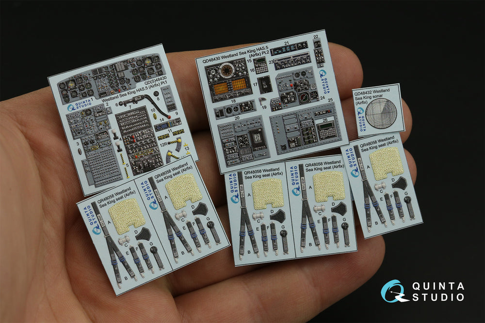Quinta Studio QD48430 1:48 Sea King HAS.5 3D Interior Decal