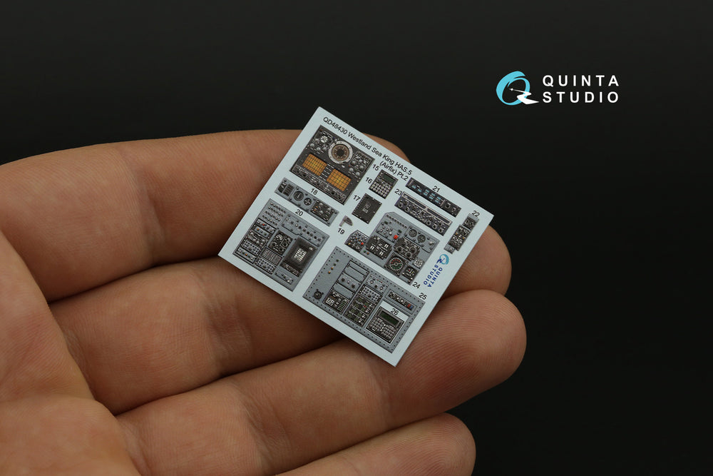 Quinta Studio QD48430 1:48 Sea King HAS.5 3D Interior Decal