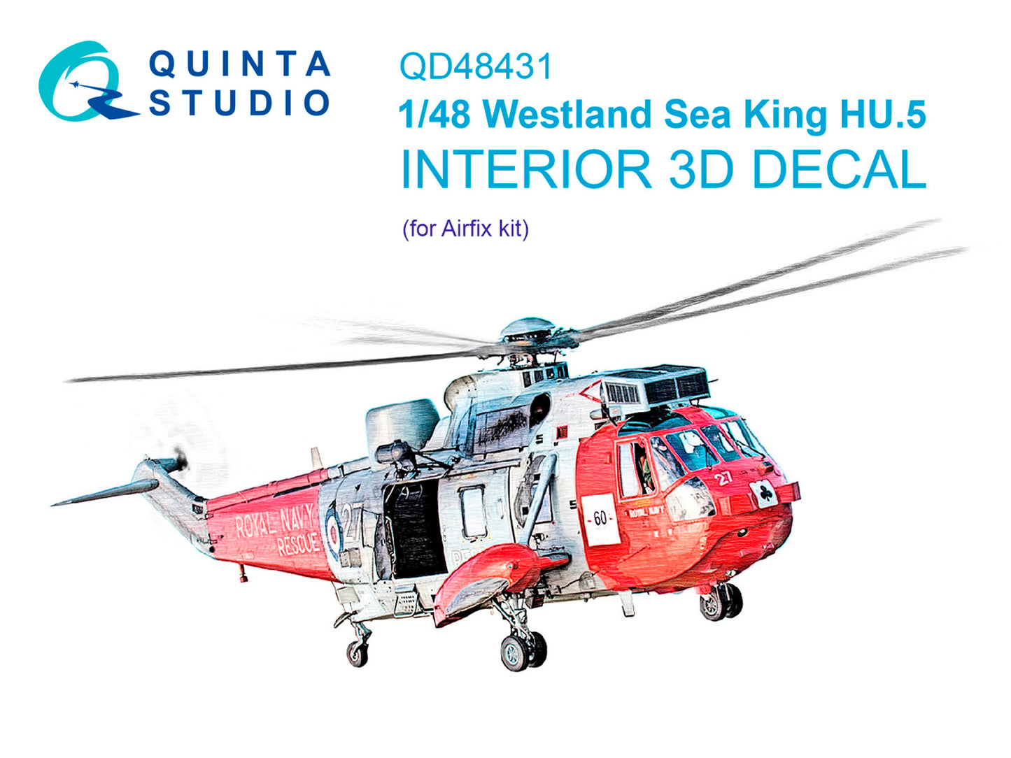 Quinta Studio QD48431 1:48 Sea King HU.5 3D Interior Decal