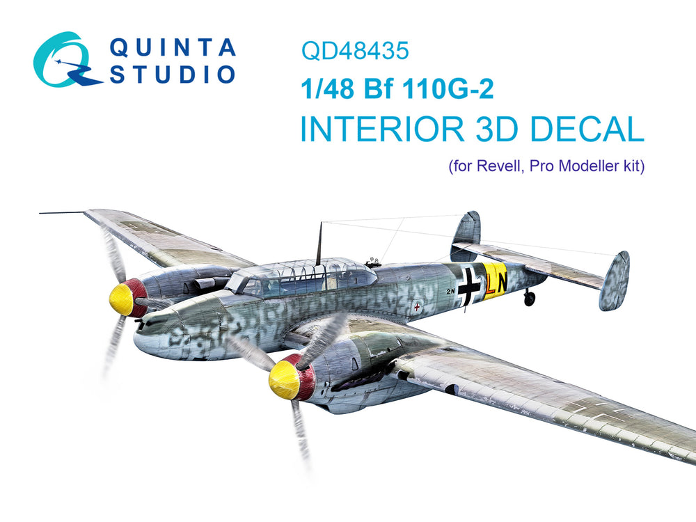 Quinta Studio QD48435 1:48 Bf-110G-2 3D Interior Decal
