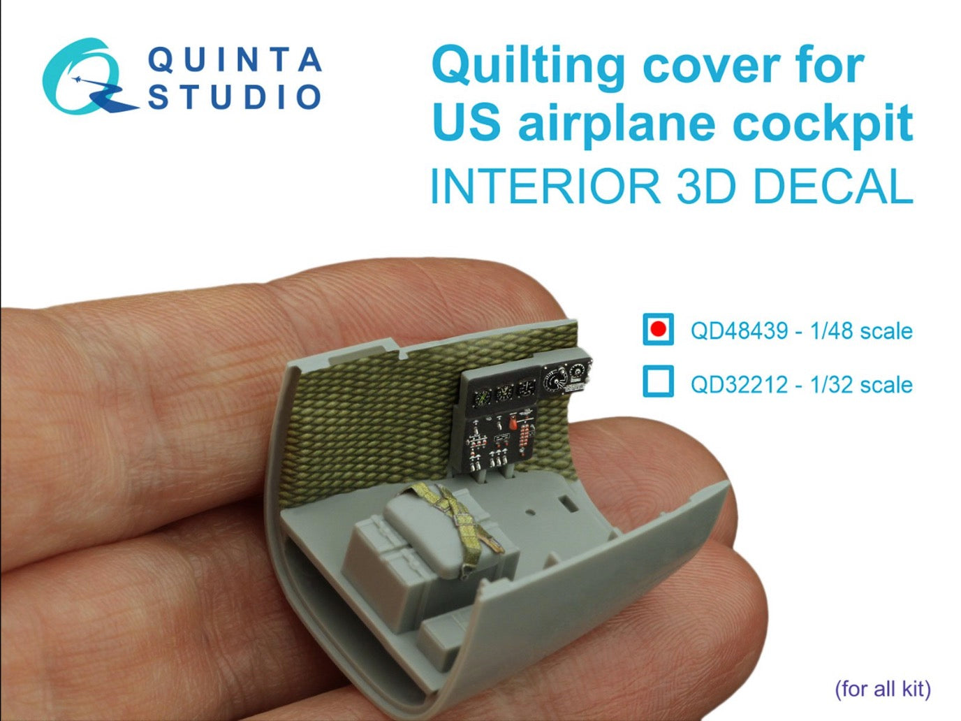 Quinta Studio QD48439 1:48 Quilting cover for US airplane cockpit