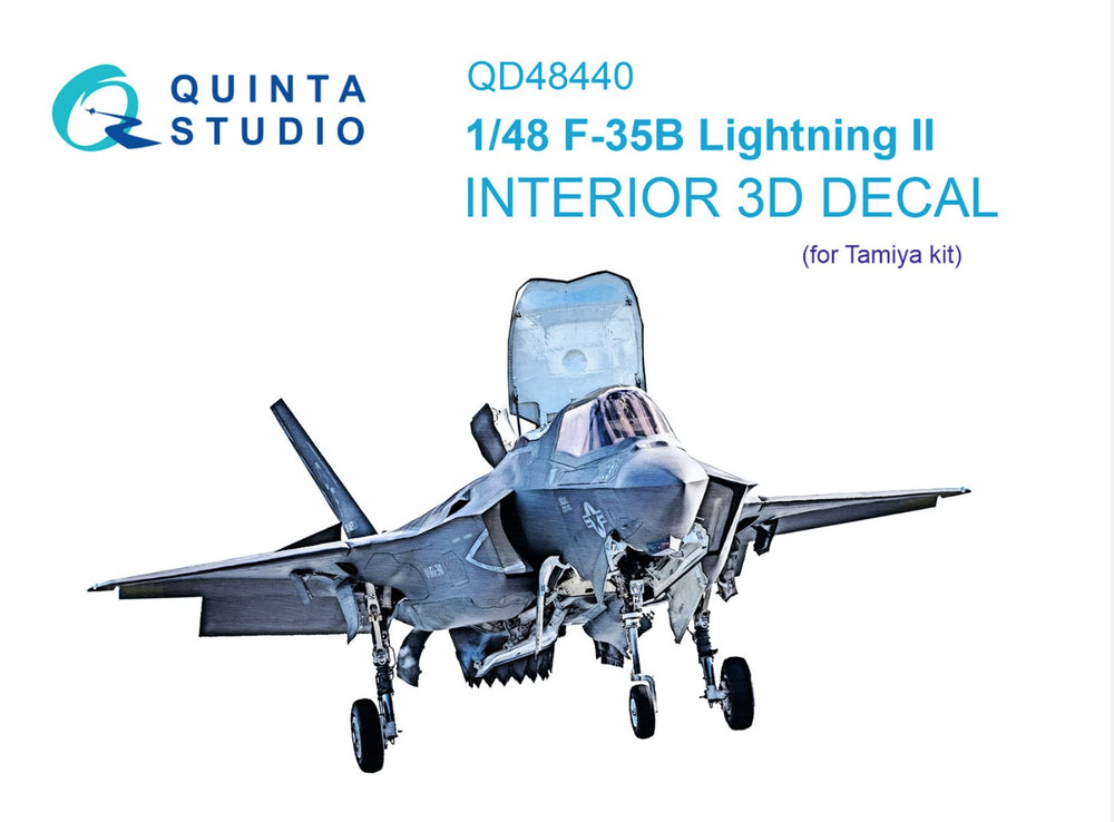 Quinta Studio QD48440 1:48 F-35B Lightning II 3D Interior Decal