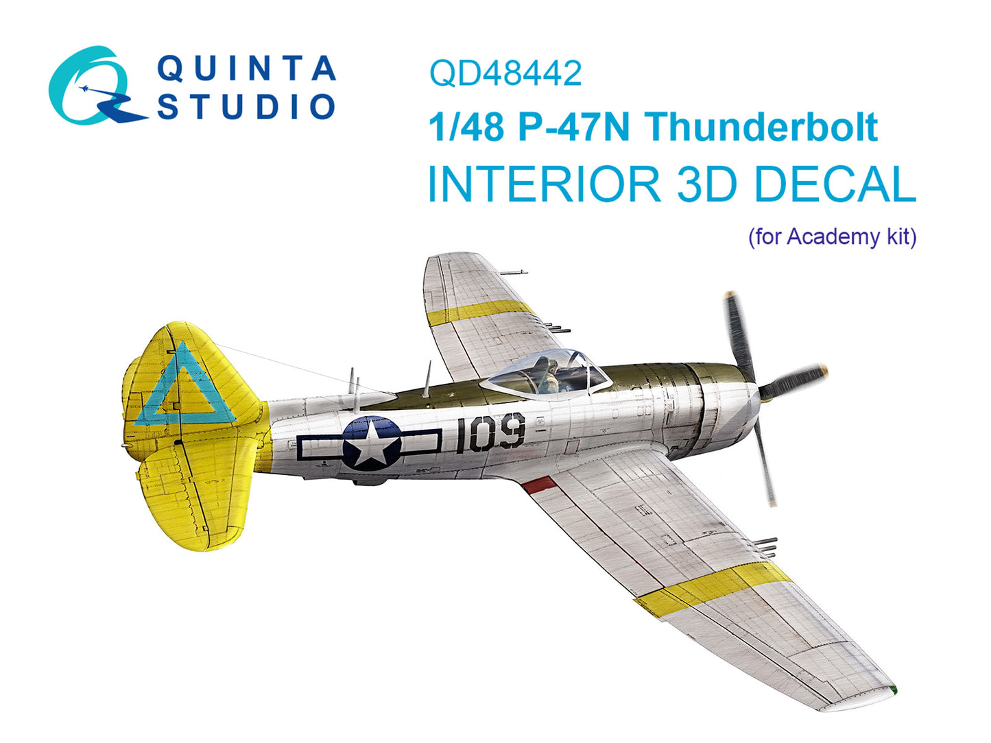Quinta Studio QD48442 1:48 P-47N Thunderbolt 3D Interior Decal
