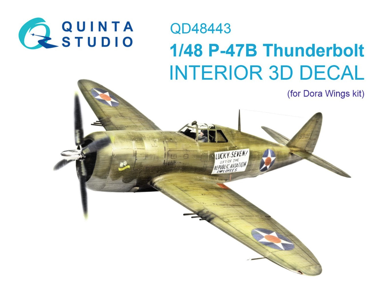Quinta Studio QD48443 1:48 P-47B Thunderbolt 3D Interior Decal