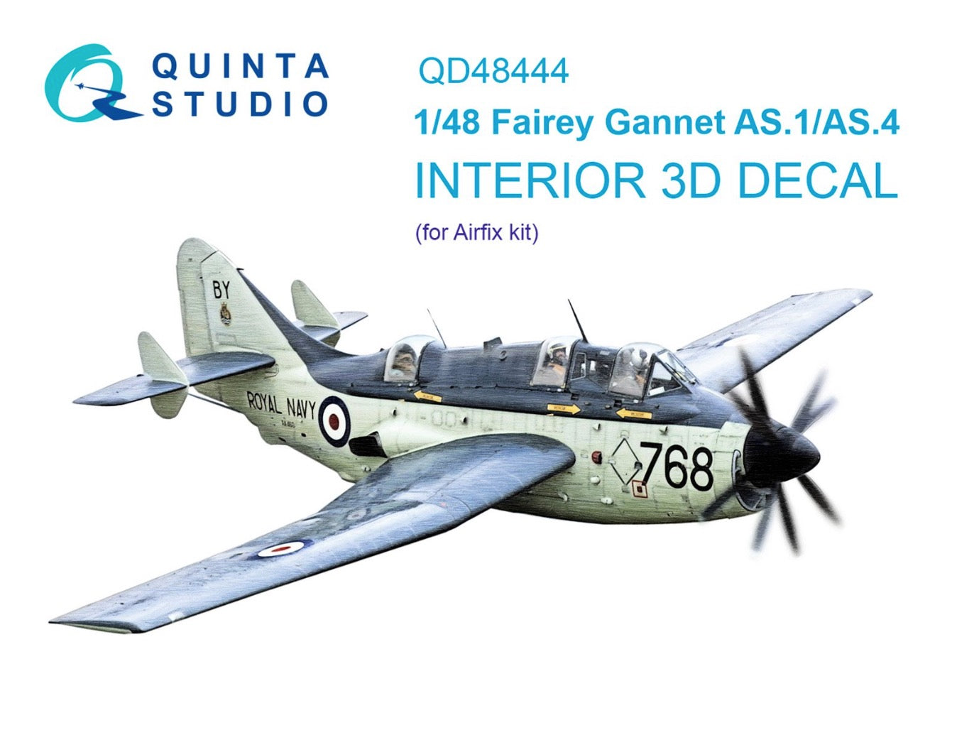 Quinta Studio QD48444 1:48 Gannet AS.1/AS.4 3D Interior Decal
